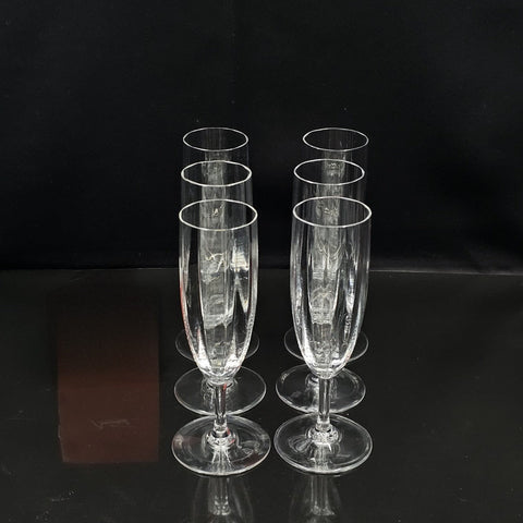 - Baccarat - 6 Montaigne optical model flutes