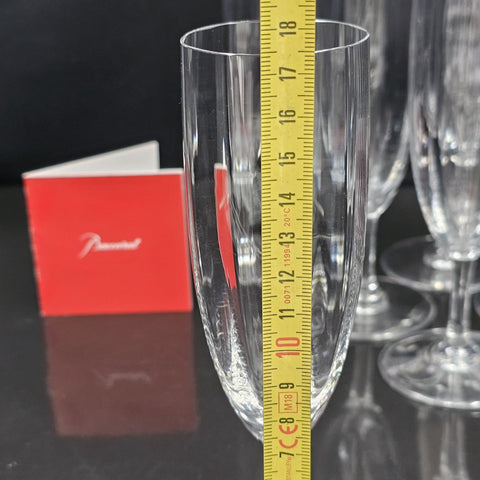 - Baccarat - 6 Montaigne optical model flutes