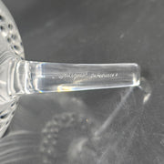 Lalique France Crystal Glass Paperweight Anemone Flower