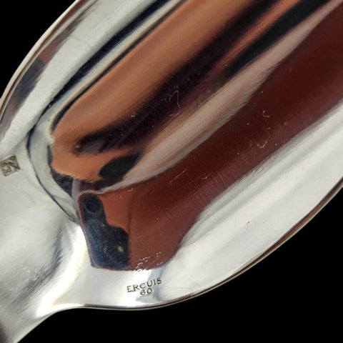 6 CUILLÈRES ENTREMET DESSERT MÉTAL ARGENTÉ Modèle VENDOME COQUILLE