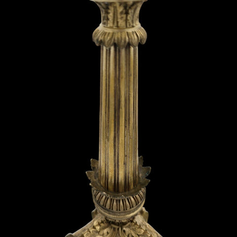 Pair of Napoleon III Gilt Bronze Candlesticks