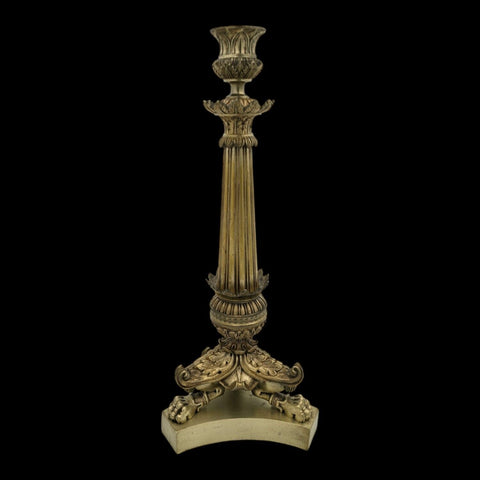 Pair of Napoleon III Gilt Bronze Candlesticks