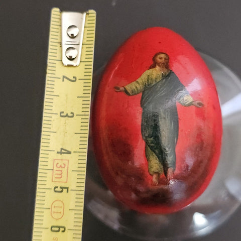 Lukutin, Antique Papier Mache Egg, 19th Century Russia