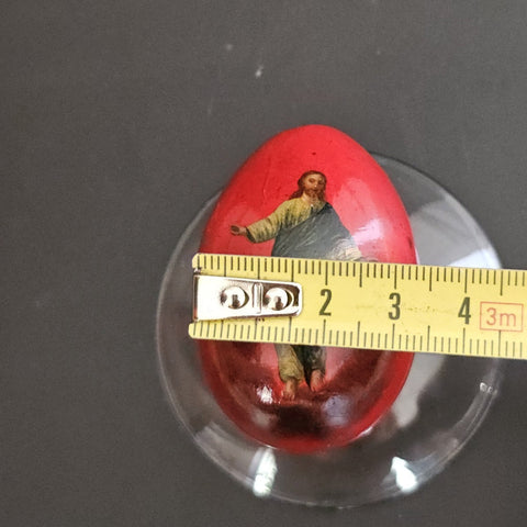 Lukutin, Antique Papier Mache Egg, 19th Century Russia