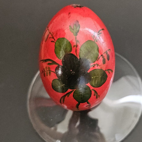 Lukutin, Antique Papier Mache Egg, 19th Century Russia