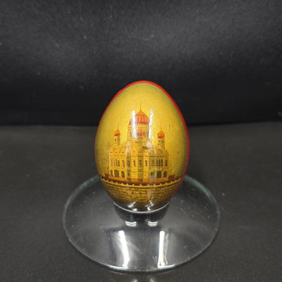 Antique papier-mâché egg carton. Russia, 19th century. Lukutin? Vyshniakov?