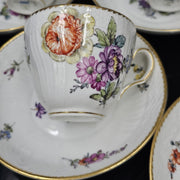 - Royal Copenhagen - 6 Porcelain Cups and 6 Saucers
