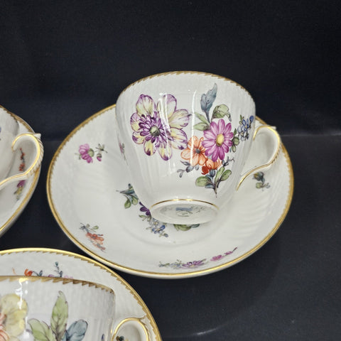 - Royal Copenhagen - 6 Porcelain Cups and 6 Saucers