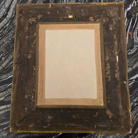 Ancien Tableau, Peinture Emaillée XIXème