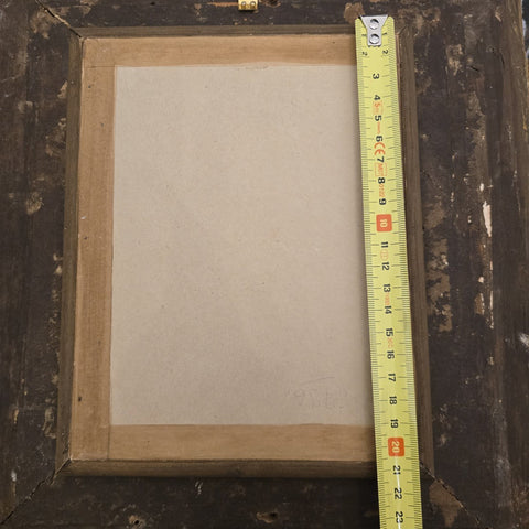 Ancien Tableau, Peinture Emaillée XIXème