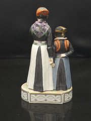 2 Figurines Royal Copenhagen N° 12106 et 12105 Carl Martin Hansen