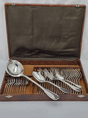 - SFAM - Ménagère 12 Personnes Modèle Filet. French silver plated cutlery