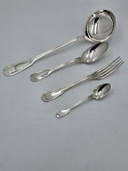 - SFAM - Ménagère 12 Personnes Modèle Filet. French silver plated cutlery