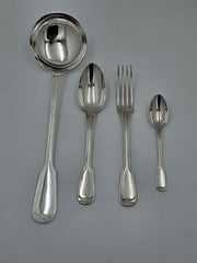 - SFAM - Ménagère 12 Personnes Modèle Filet. French silver plated cutlery