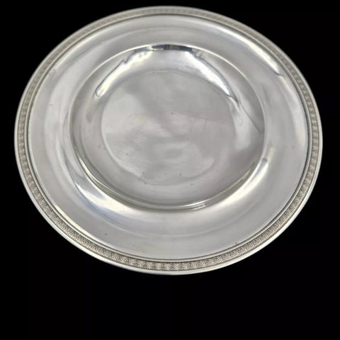 - FALLON - Assiette En Argent Massif.